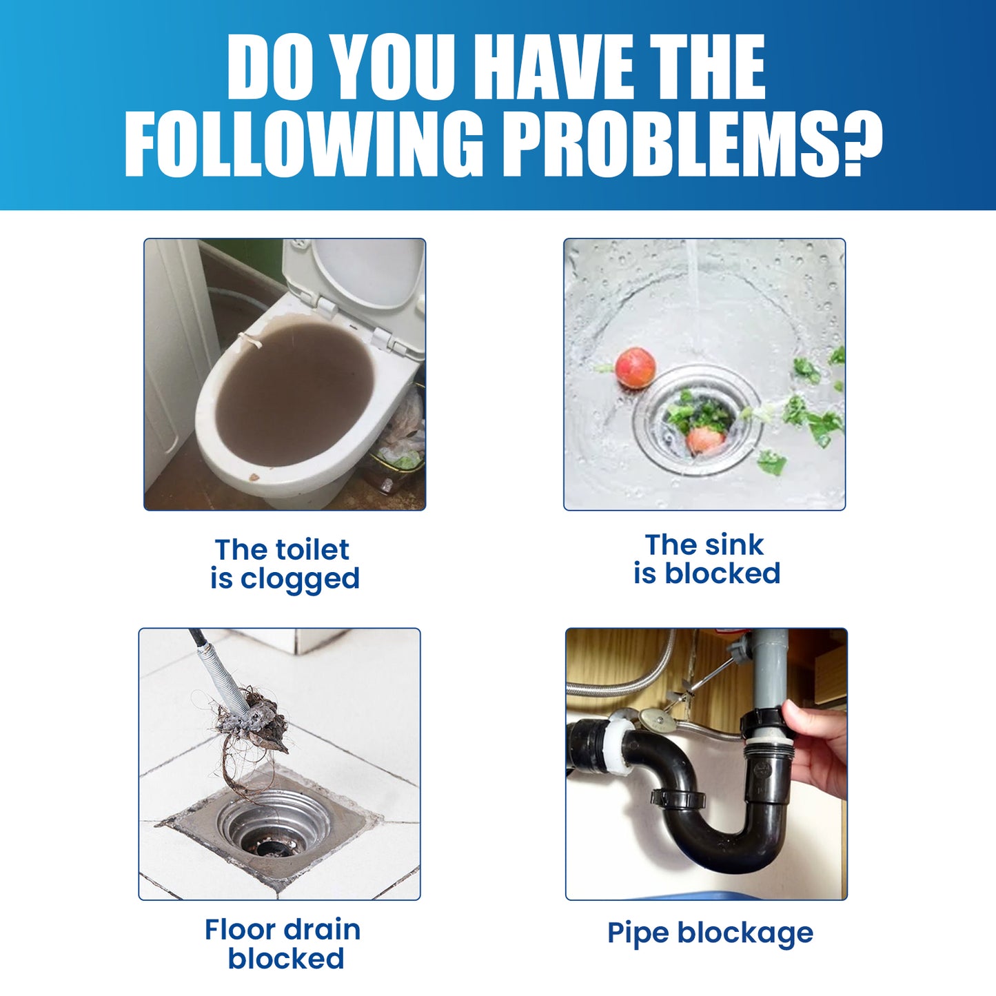 Jaysuing Drain Pipe Blockage Removal Powder Toilet Kitchen Sewer Blockage Prevention Dredge Cleaning Deodorant Powder