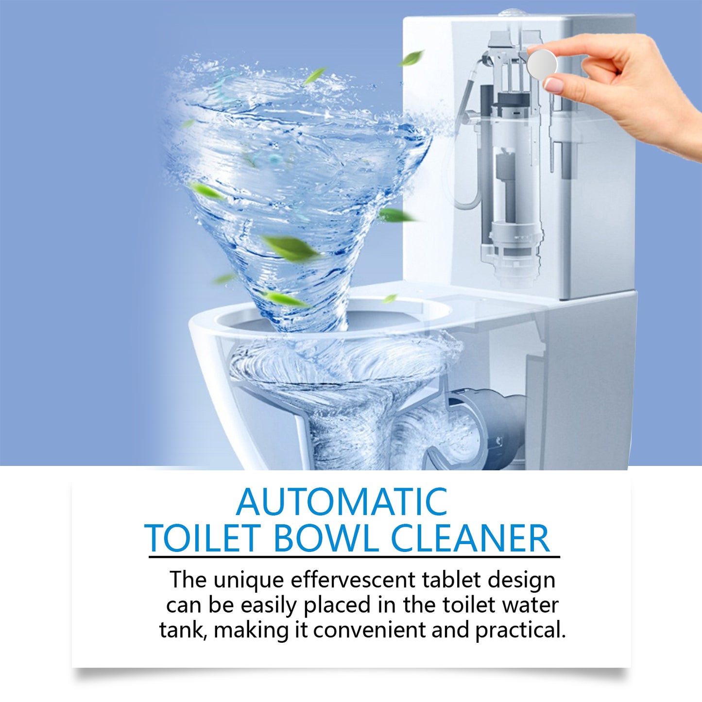 JAYSUING toilet cleaning tablets toilet easy cleaning decontamination efficient descaling deodorant cleaning toilet effervescent tablets