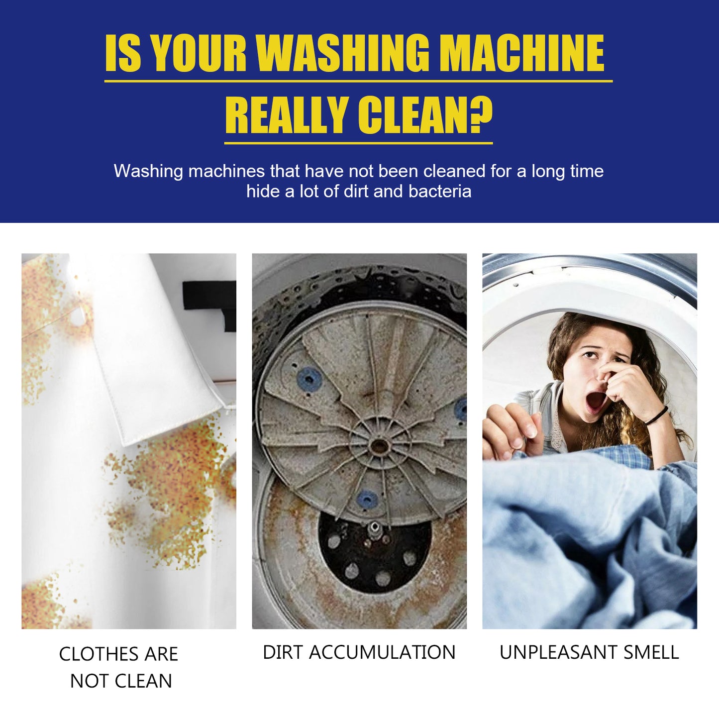 Jakehoe washing machine cleaning sheet drum type water tank washing machine cleaning odor dirt clean smell cleaning sheet