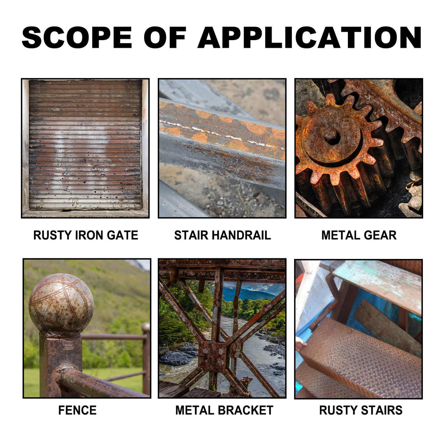 Jakehoe anti-rust conversion primer iron door metal gear bracket rust stair handrail anti-corrosion rust remover