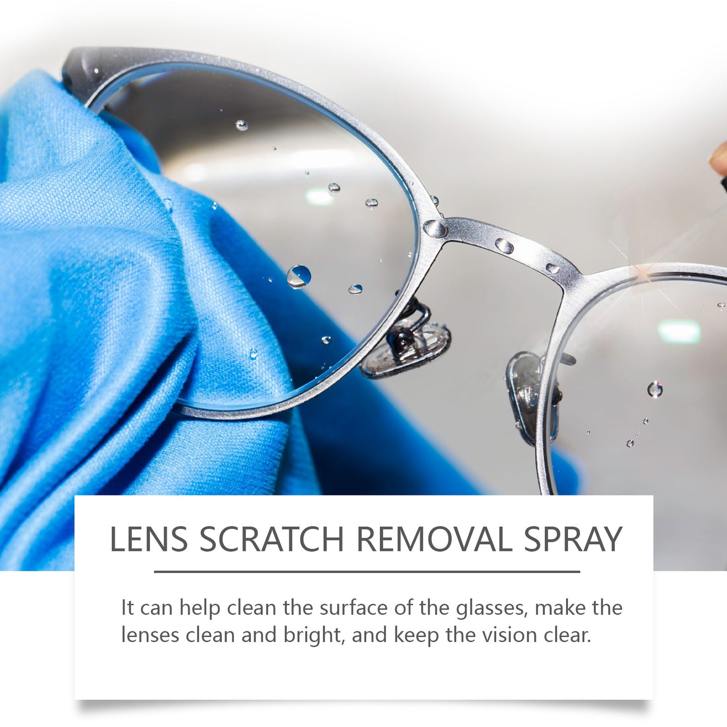 Jue-Fish Lens Scratch Remover Repair Grinding Scratch Refurbished Glasses Glass Blur Cure