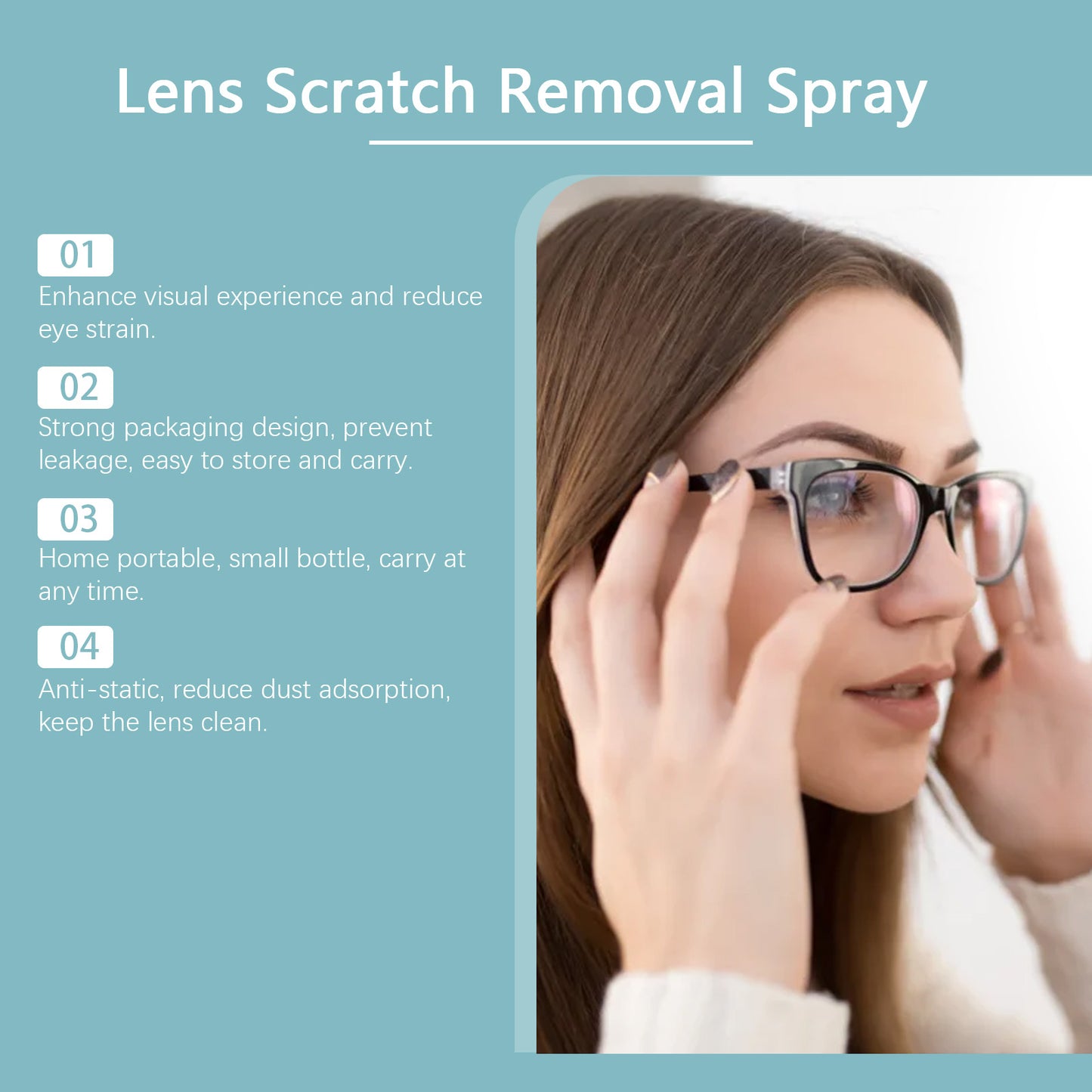 Jue-Fish Lens Scratch Remover Repair Grinding Scratch Refurbished Glasses Glass Blur Cure