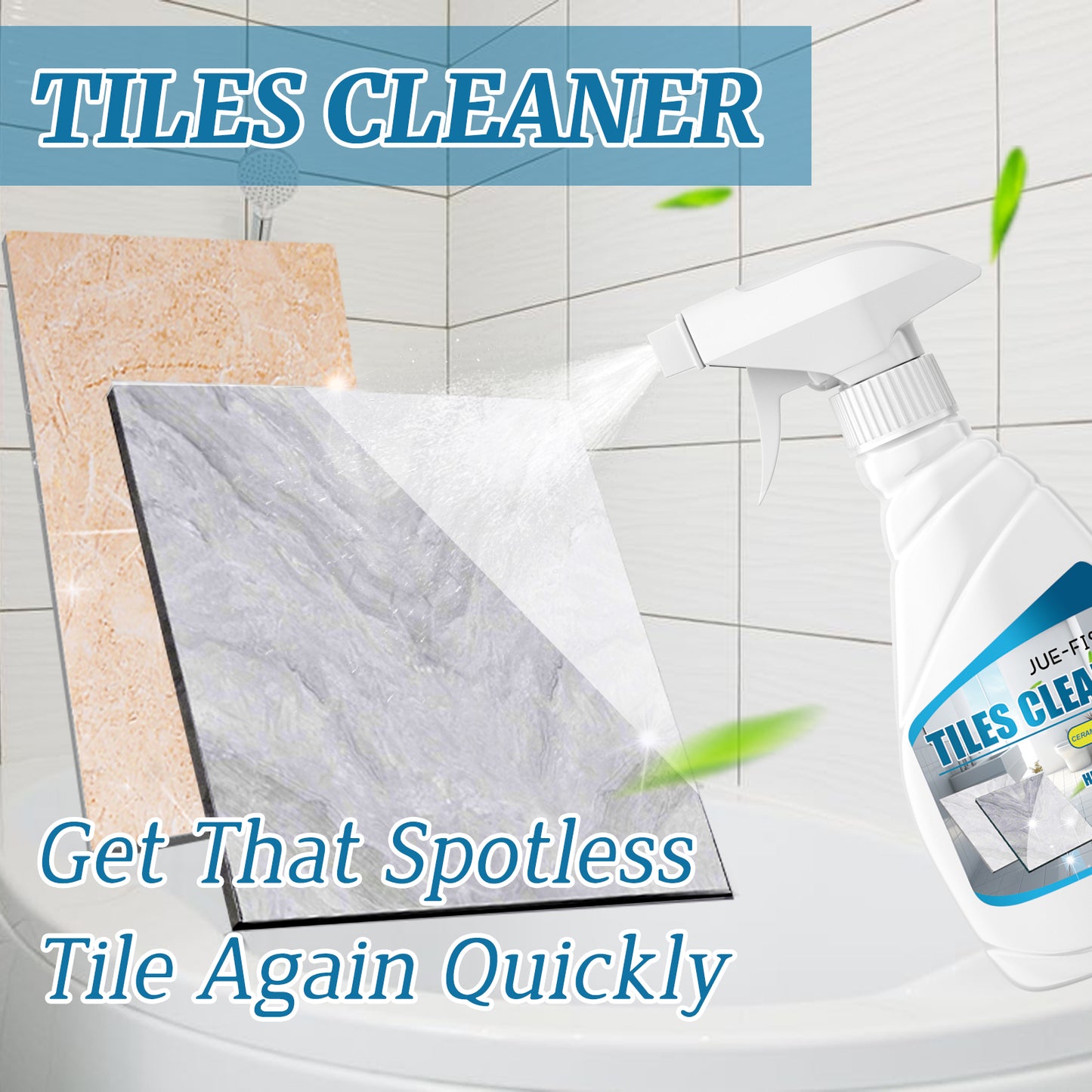Jue-Fish tile cleaner bathroom tile floor marble bright strong stain removers