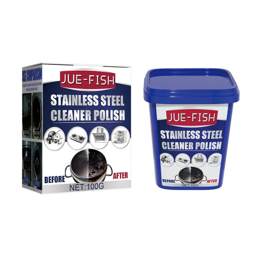 Jue-Fish stainless steel cleaning cream kitchen decontamination pot rust bottom stove black scale cleaning cream