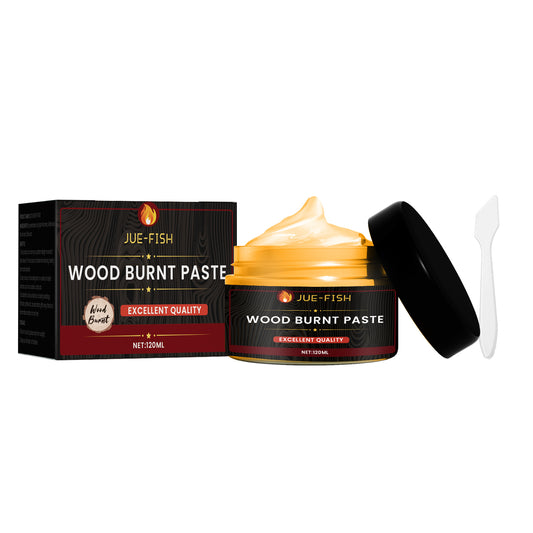 Jue-Fish Wood Burning Paste Camping Outdoor Wood Cloth Combustion-supporting DIY Pyrography Wood Burning Paste