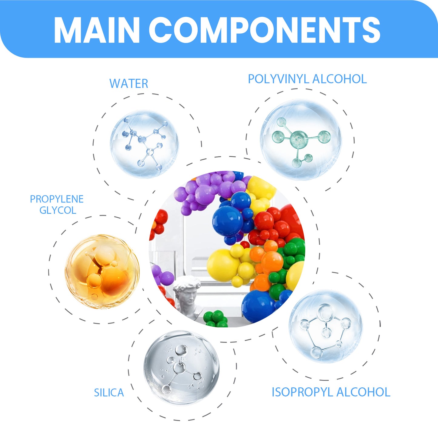 Jue-Fish Aerosol Balloon Shining Spray Anti-oxidation Maintain Balloon Surface Brightness Scene Decoration Supplies