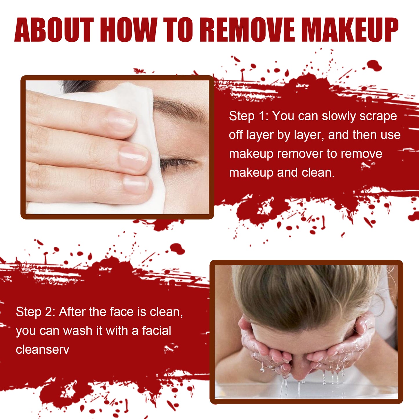 Jue-Fish Halloween Makeup Bag Simulation Plasma Skin Wax Shaping Scar Water Wound Makeup Halloween Makeup Bag