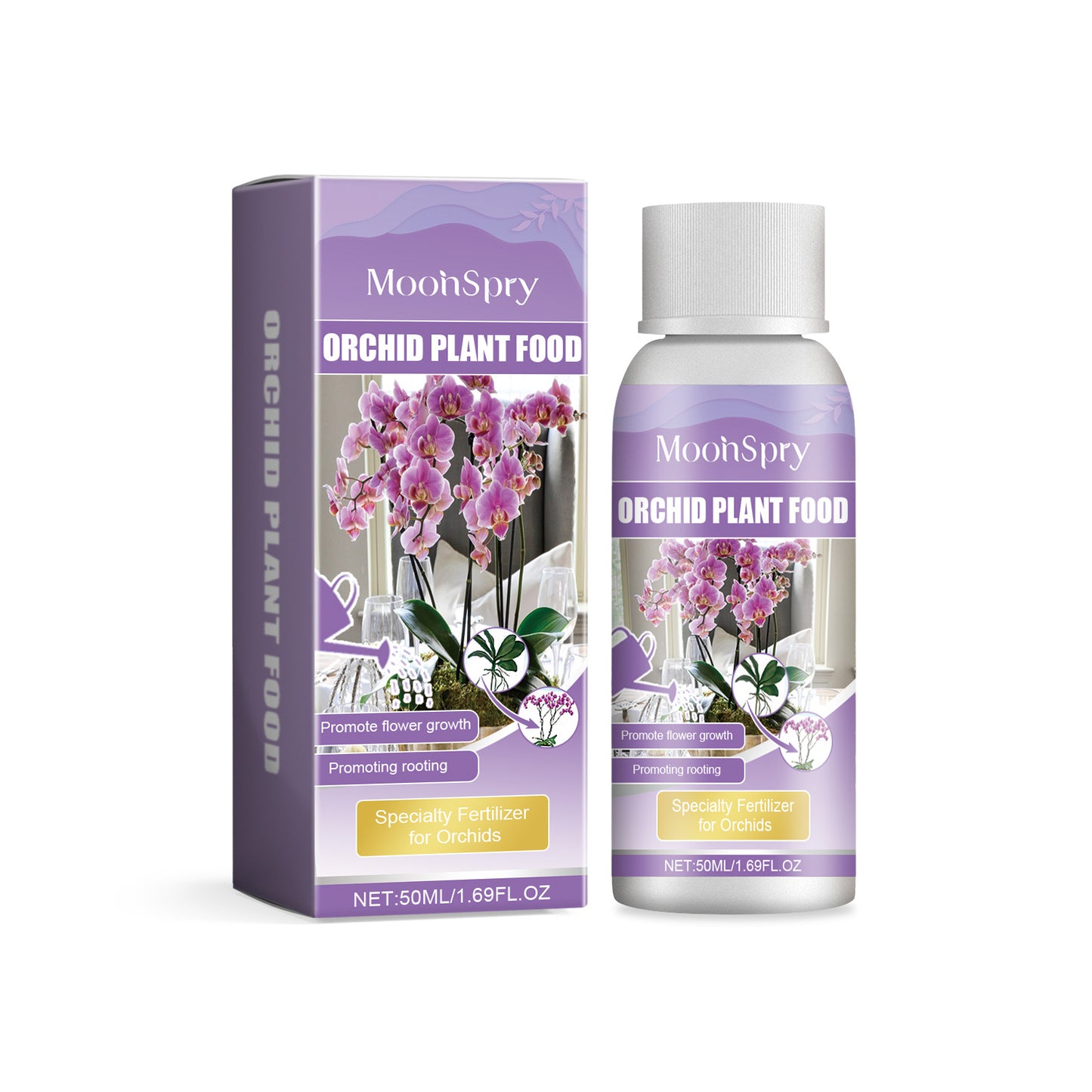 MoonSpry orchid plant growth agent flower green plant special nutrient solution orchid potted universal
