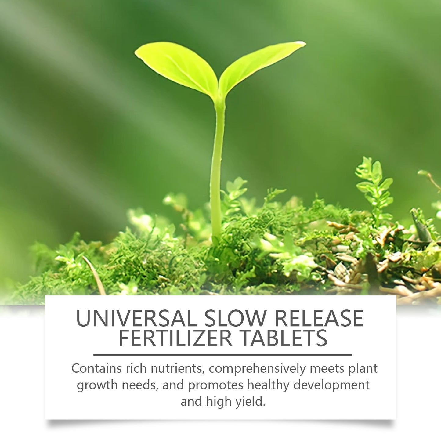 MoonSpry General Slow Release Green Tablet Fertilizer to Promote Plant Growth Horticultural Organic Compound Fertilizer Tablets