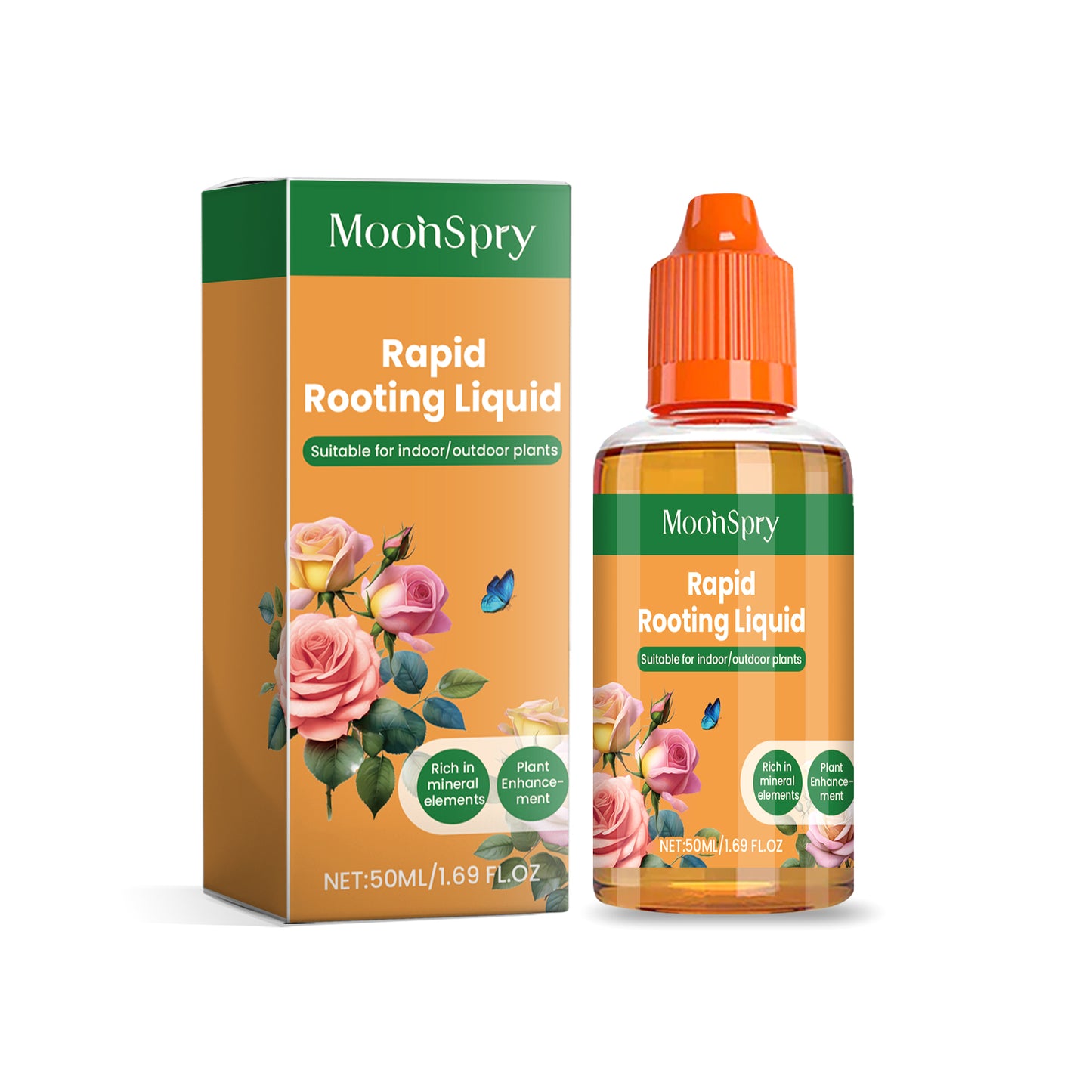 MoonSpry plant nutrient solution flower potted lawn green leafy lawn universal root growth plant nutrition