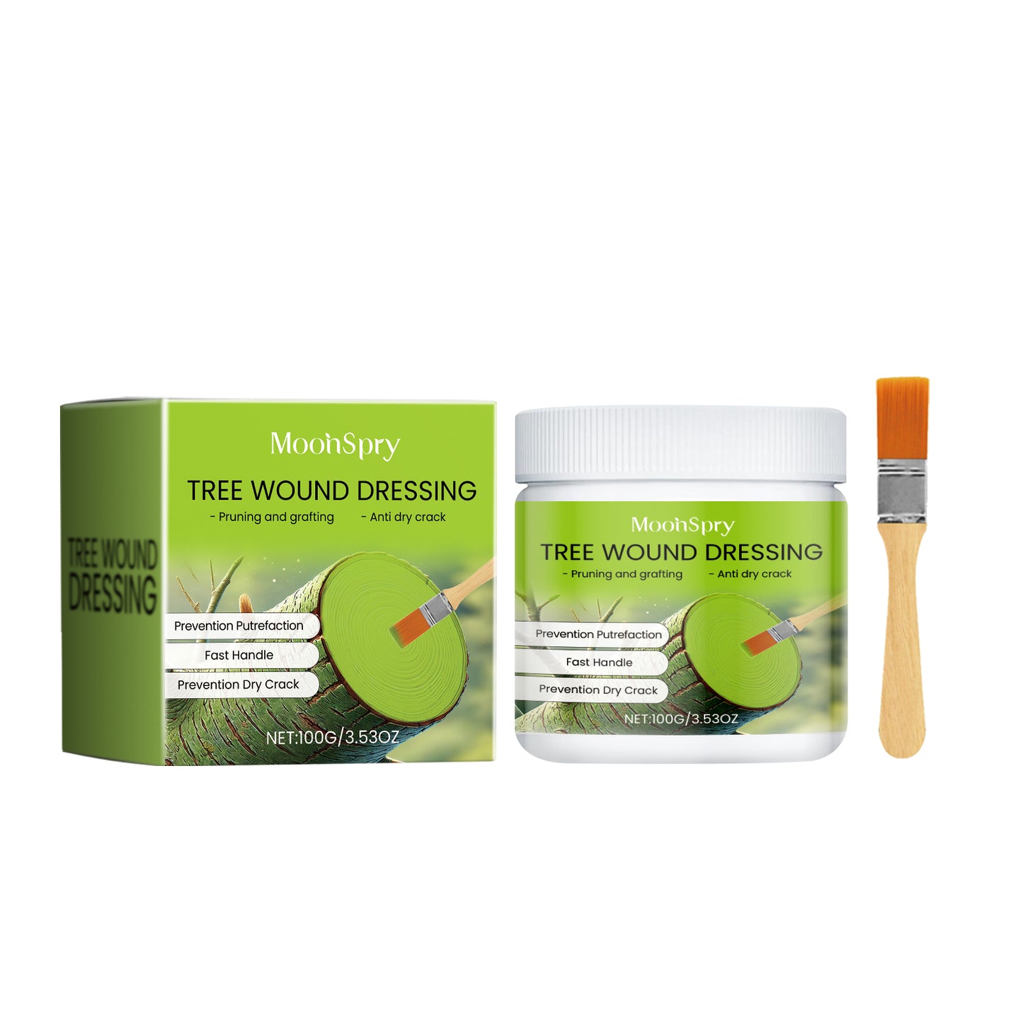 MoonSpry tree wound healing agent fruit tree bonsai branch pruning stump grafting incision healing agent