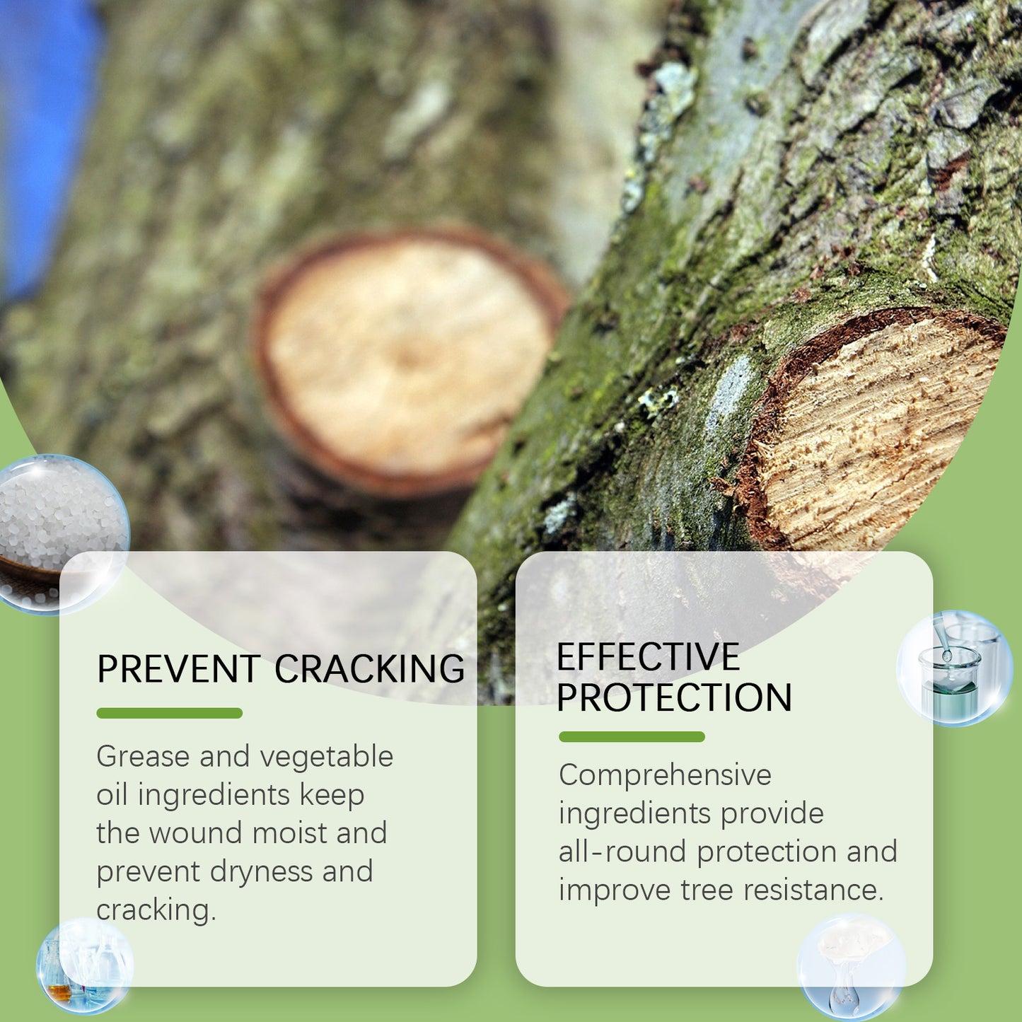 MoonSpry tree wound healing agent fruit tree bonsai branch pruning stump grafting incision healing agent