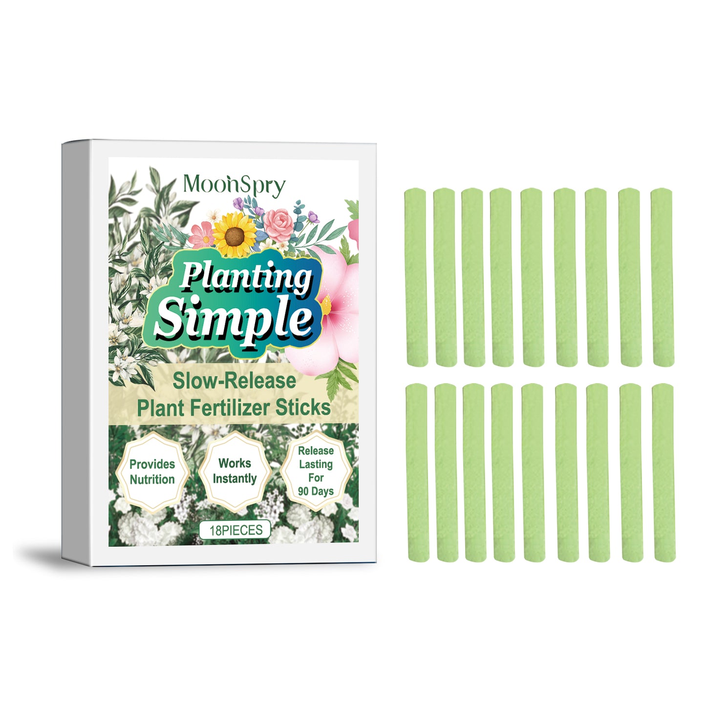 MoonSpry Plant Nutrition Bar Household Flower Green Plant Potted Growth Cultivation Plant Slow Release Nutrient