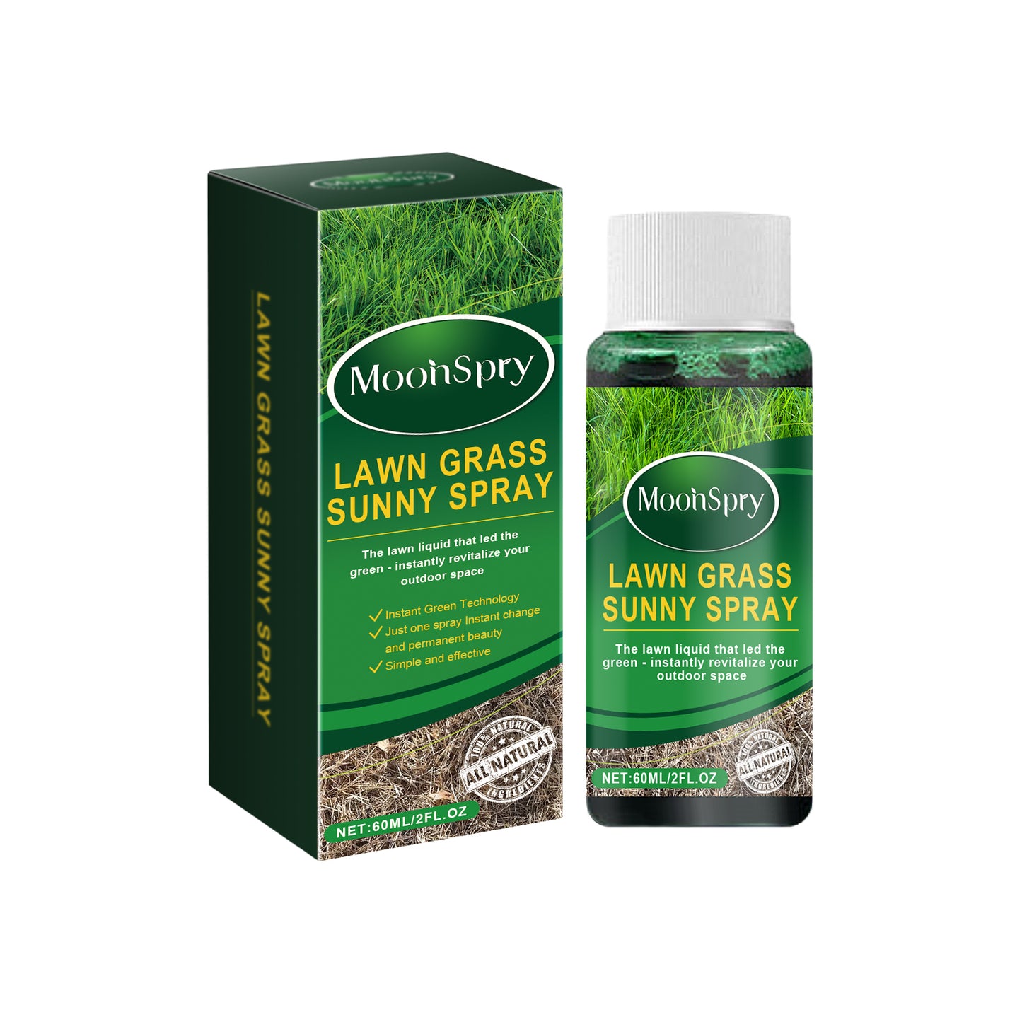 MoonSpry green lawn growth agent outdoor home lawn green plant root growth nutrient solution