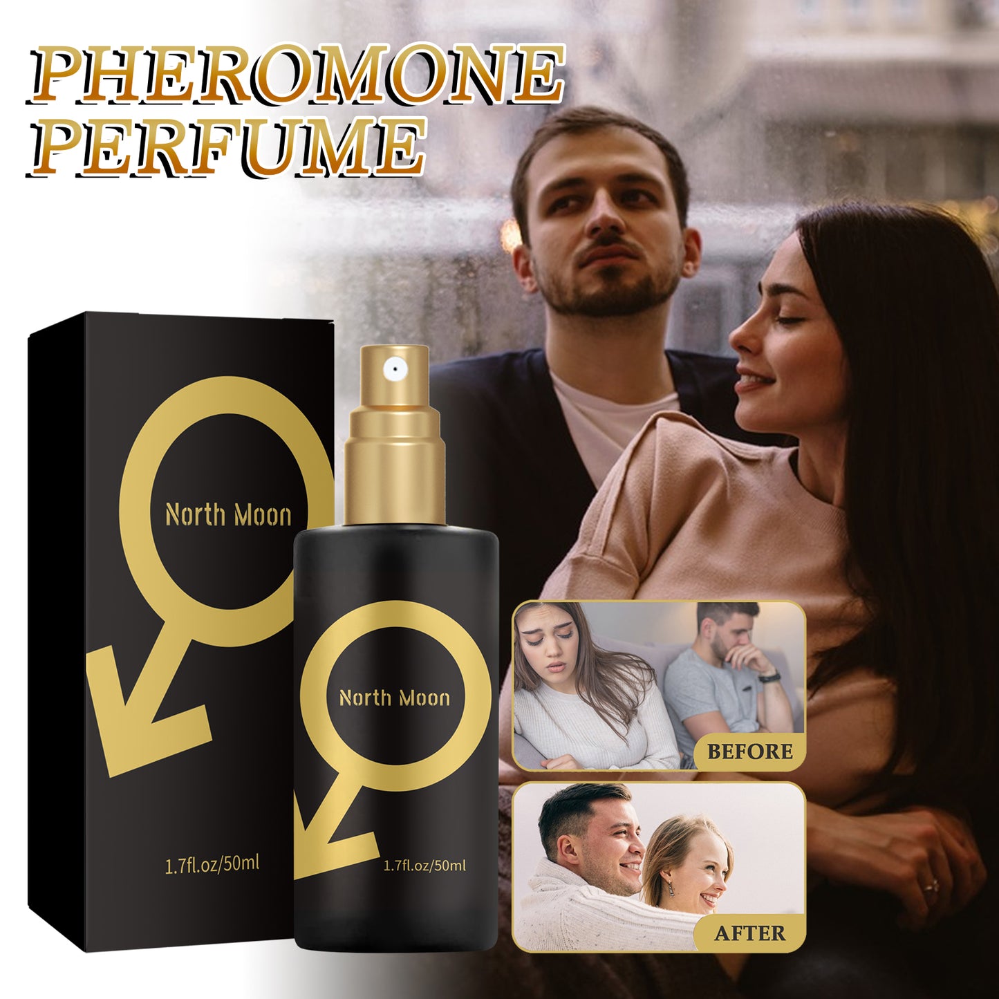 North moon Perfume Fresh Fragrance and Odor Removal Lasting Niche Light Fragrance Couple Dating Atmosphere Perfume