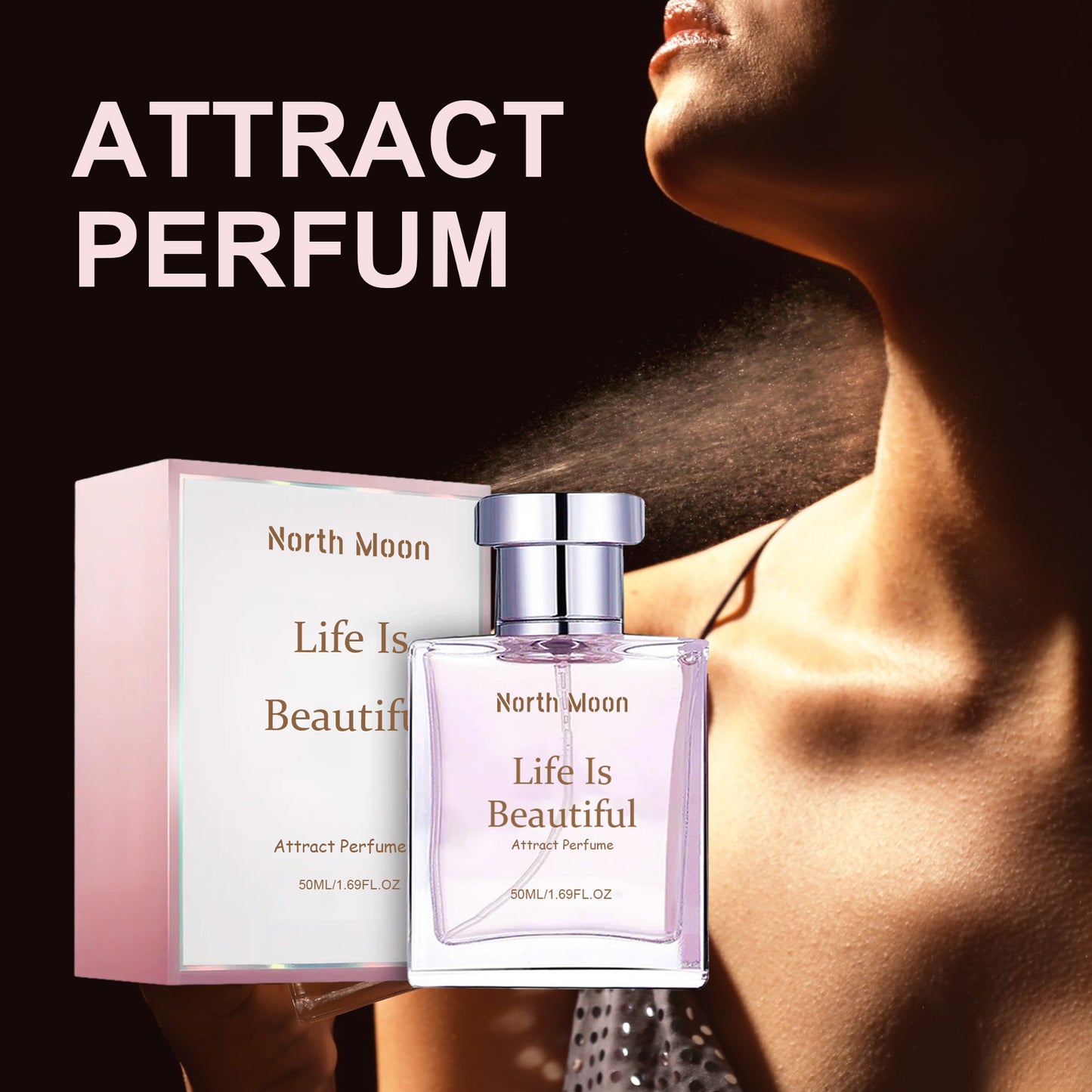 North Moon Charm Perfume Fresh Light Fragrance Lasting Fragrance Elegant Women Fragrance Dating Niche Perfume