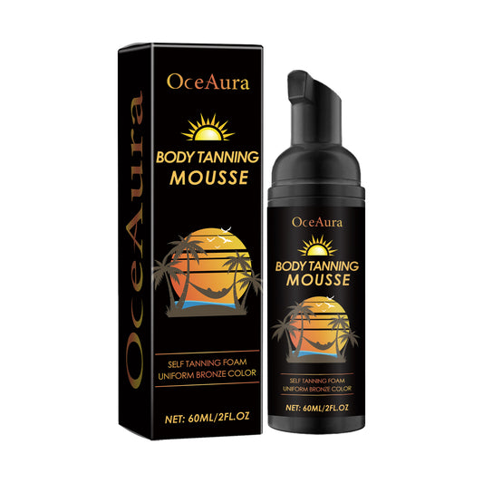 OceAura Helping Black Mousse Summer Outdoor Seaside Helping Sun Hydrating Moisturizing Skin Beauty Natural Fashion Wheat Color