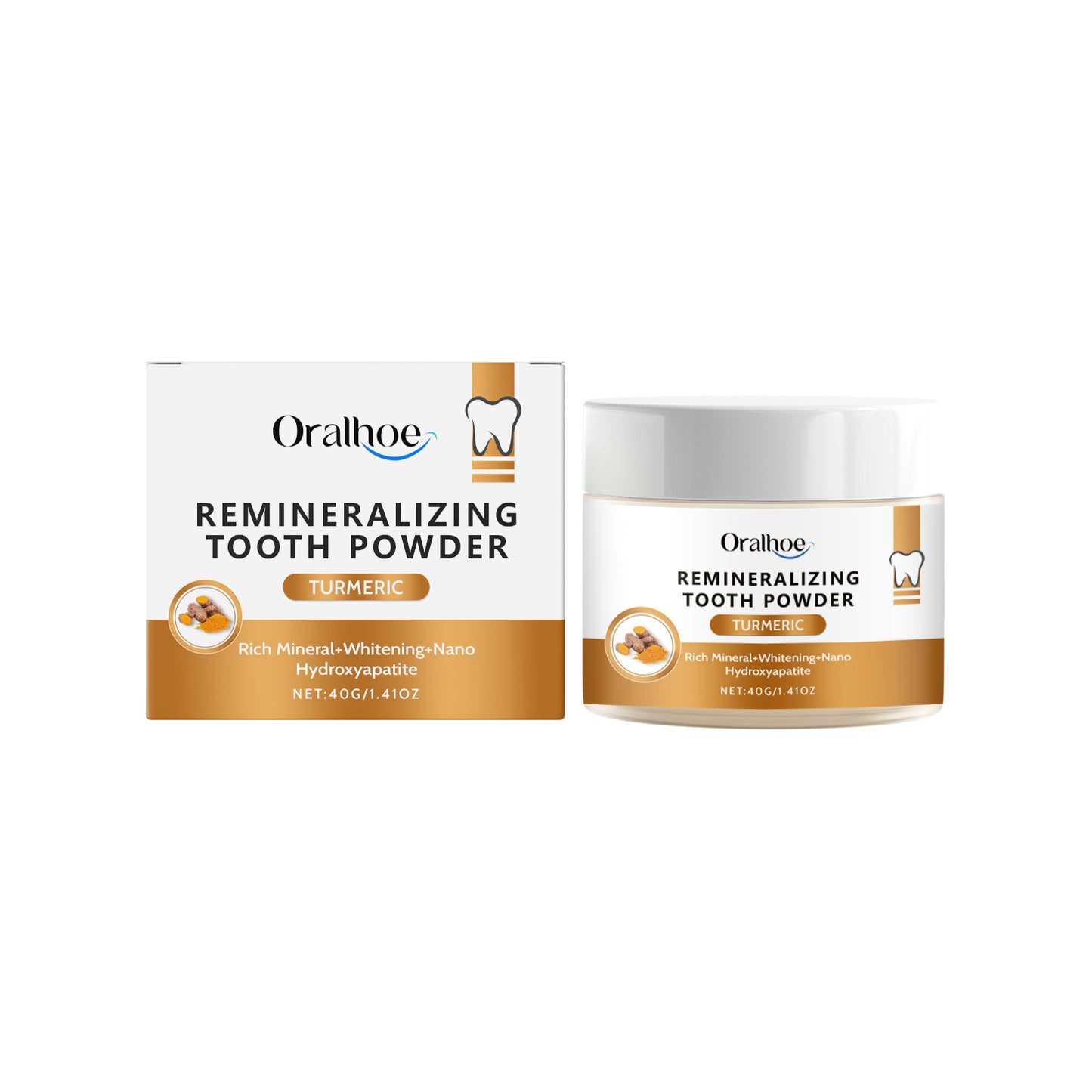 Oralhoe turmeric cleaning tooth powder gentle cleaning tooth tartar daily care tooth cleaning tooth powder