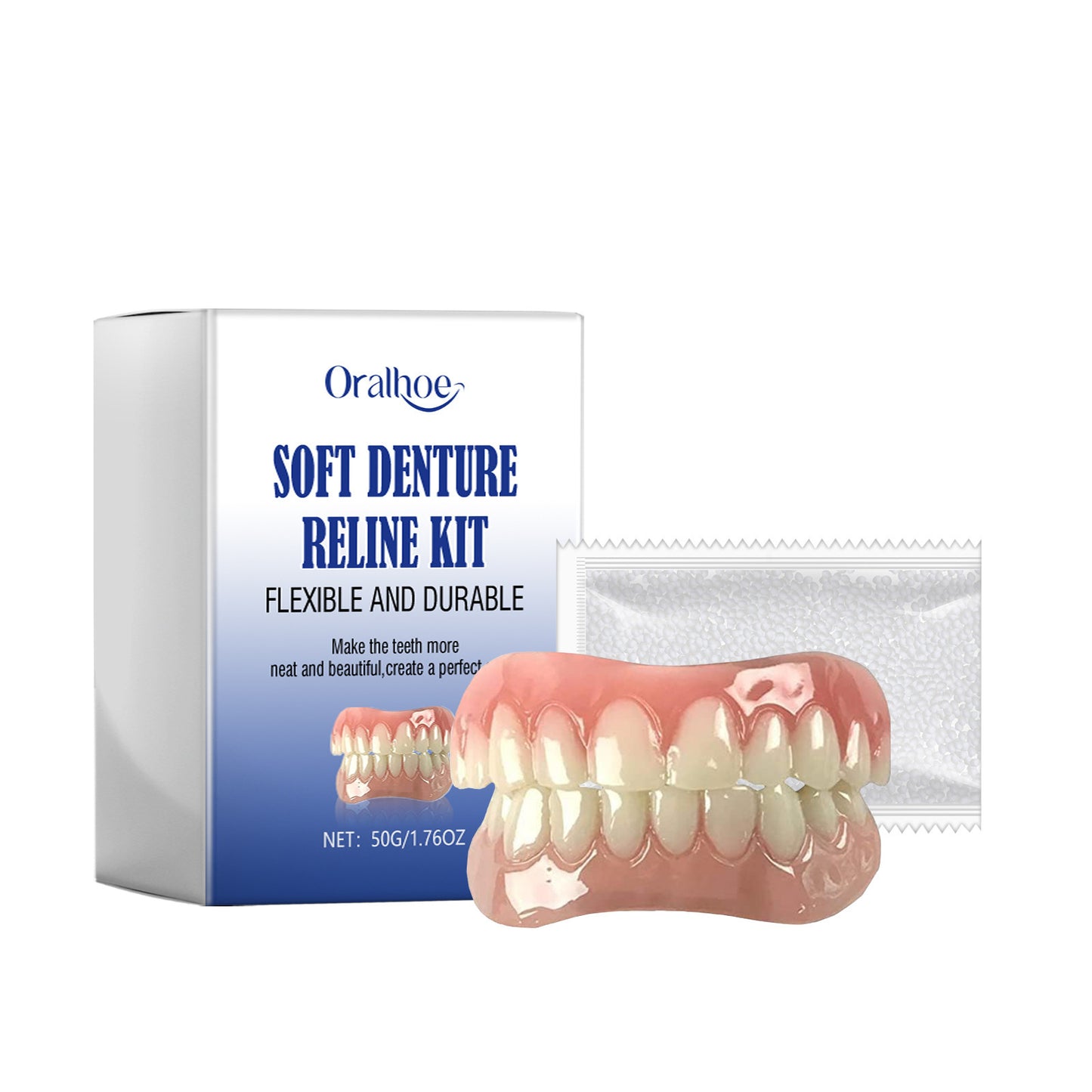 Oralhoe Modified Teeth Denture Set Modified Teeth Gap Fitting Denture Set Correcting Teeth Set