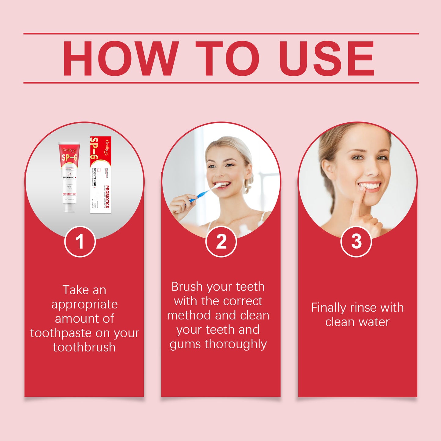 Oralhoe Probiotics Brilliant White Toothpaste Tooth Cleaning and Hygiene Stain Reduction Oral Care Toothpaste