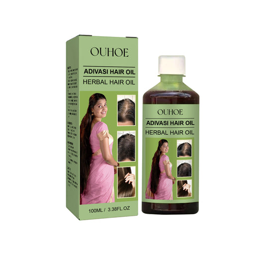 OUHOE Herbal Hair Oil Gentle Nourishing Scalp Strong Hair Cleansing Scalp Care Soft Hair Oil