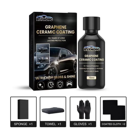 Rayhong automotive graphene ceramic coating superfluid water-plated crystal coating waterproof coating glaze sealing maintenance car paint