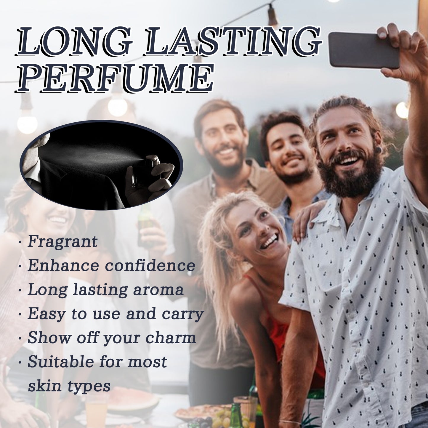 Roxelis men's charm perfume fragrance natural fresh charm release lasting fragrance lovers dating atmosphere perfume