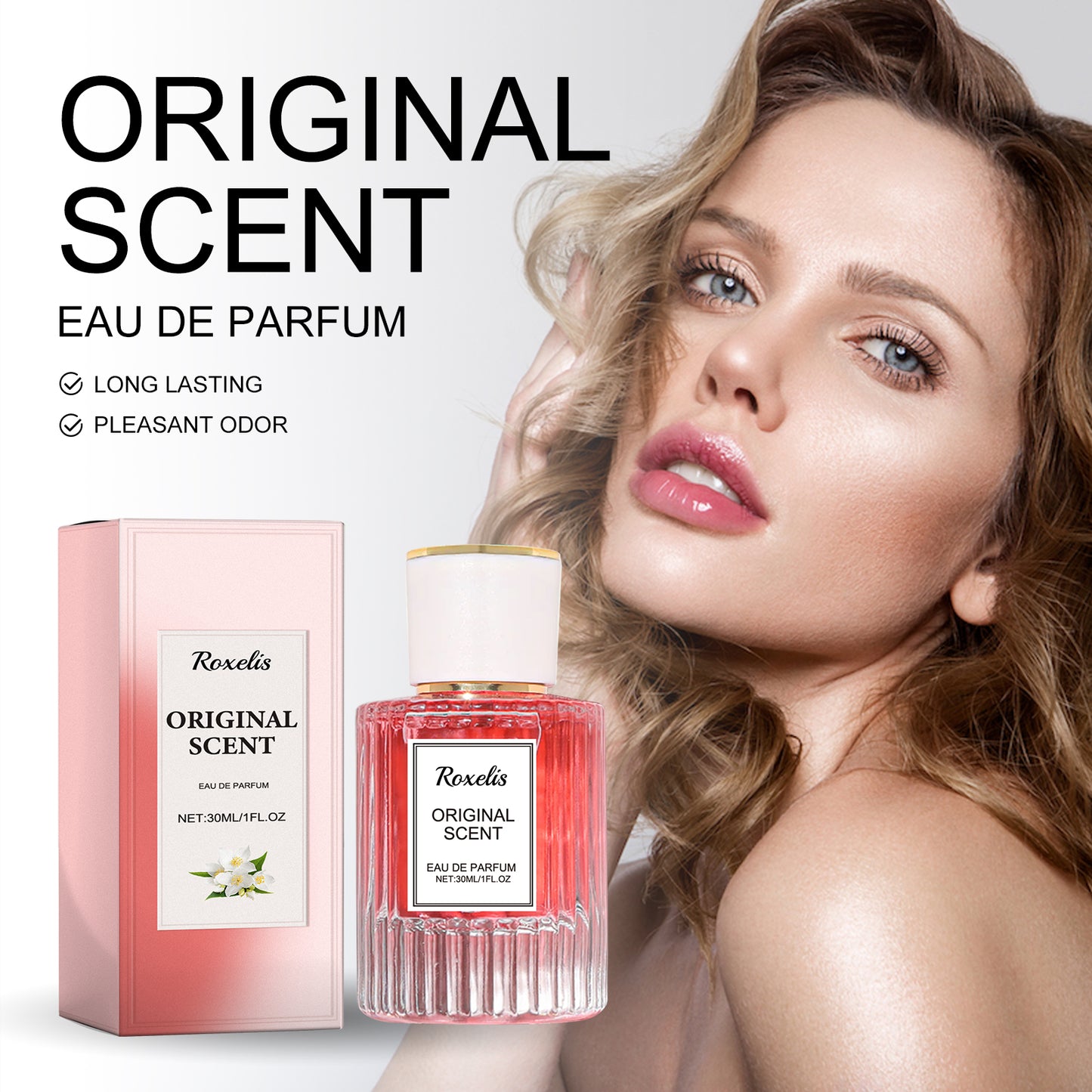 Roxelis Jasmine Women's Pheromone Perfume Wrist Ear Neck Natural Lasting Light Fragrance Refined Elegant Feminine Charm
