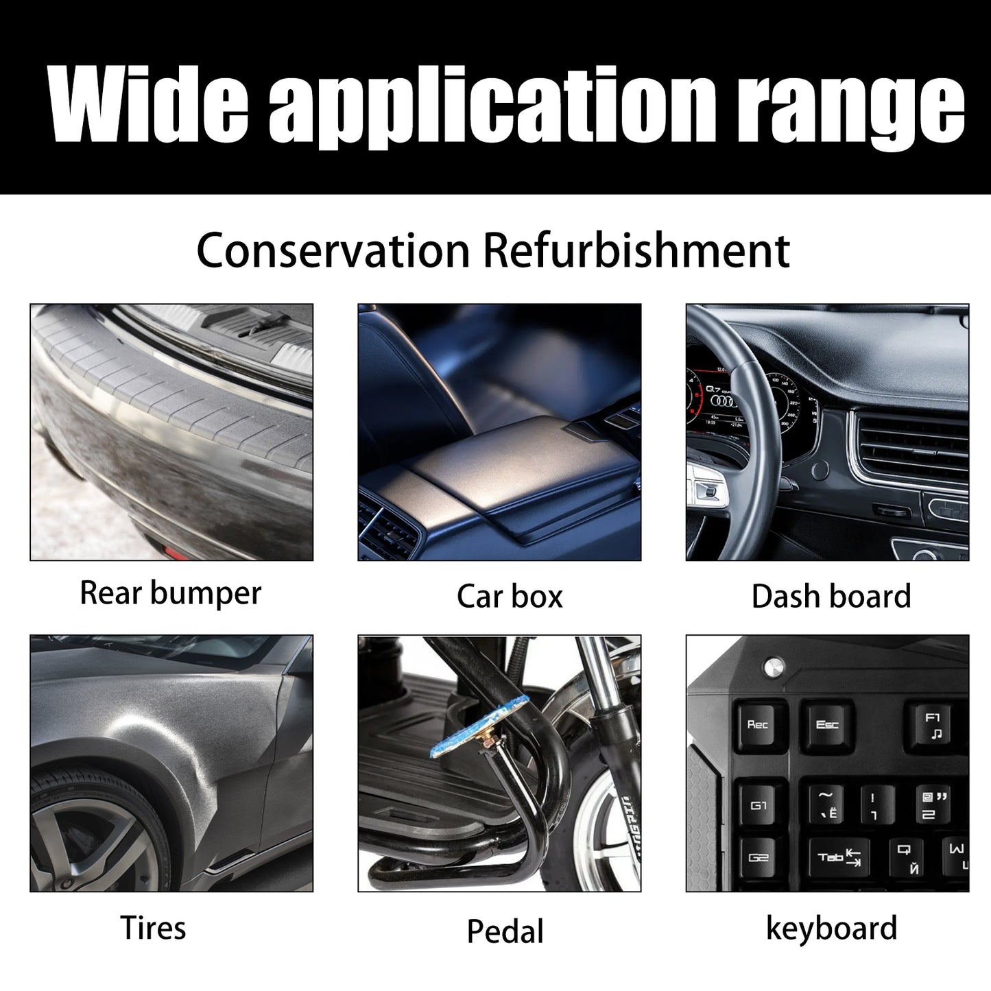 Rayhong plastic refurbished coating car interior dashboard seat cleaning dustproof glazing maintenance coating