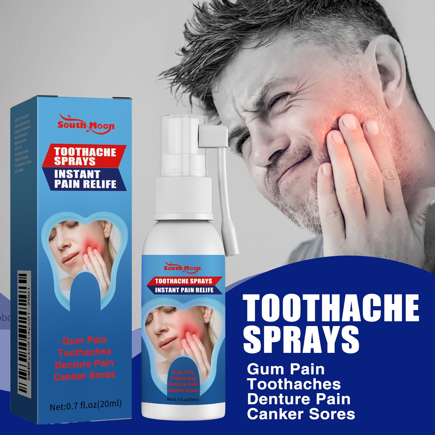 South Moon Oral Care Spray Care for Teeth Soothing Teeth Discomfort Mild Care Oral spray