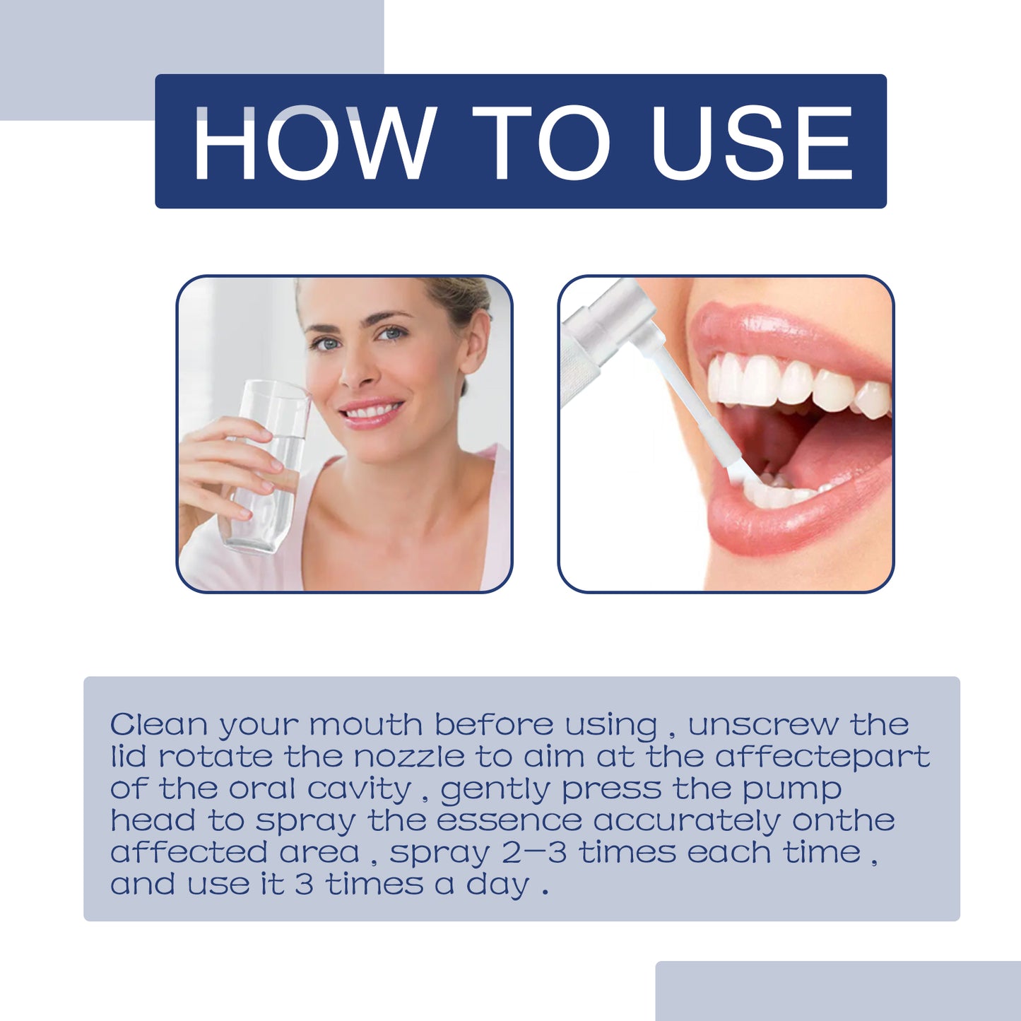 South Moon Oral Care Spray Care for Teeth Soothing Teeth Discomfort Mild Care Oral spray