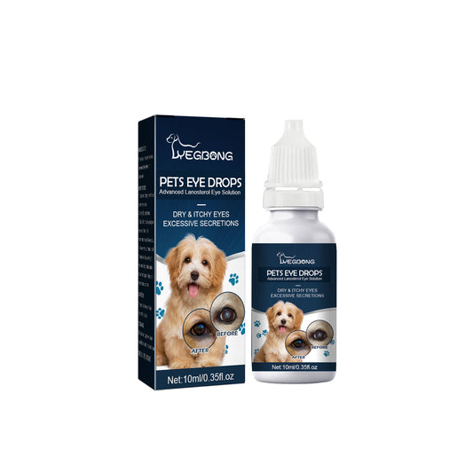 Yegbong pet eye drops for cats and dogs to tear stains to relieve eye itching clean eye drops
