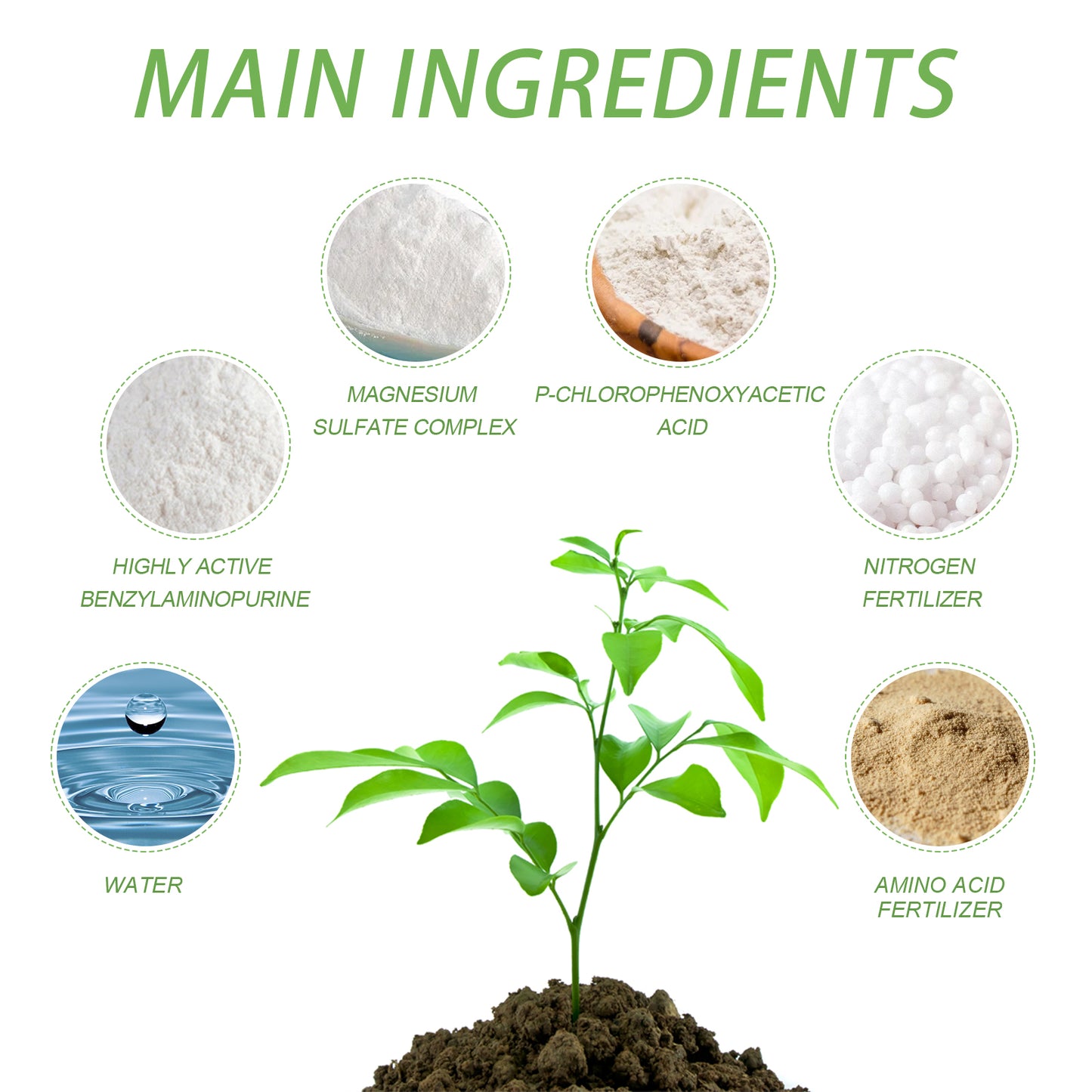 Yegbong plant nutrient flower potted lawn green leaf plant fertilizer root growth nutrient
