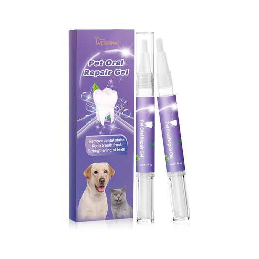Yegbong Pet Oral Repair Gel (2pcs) Deep Cleaning Dog Cat Tooth Stains Oral Cleaning Care