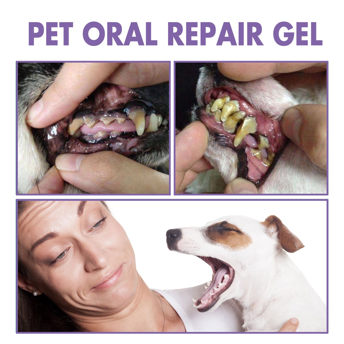 Yegbong Pet Oral Repair Gel (2pcs) Deep Cleaning Dog Cat Tooth Stains Oral Cleaning Care