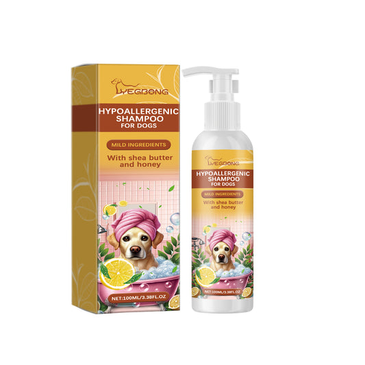 Yegbong Dog Shampoo Pet Dog Hair Gentle Cleansing Shampoo Moisturizing and Smooth Without Knotting