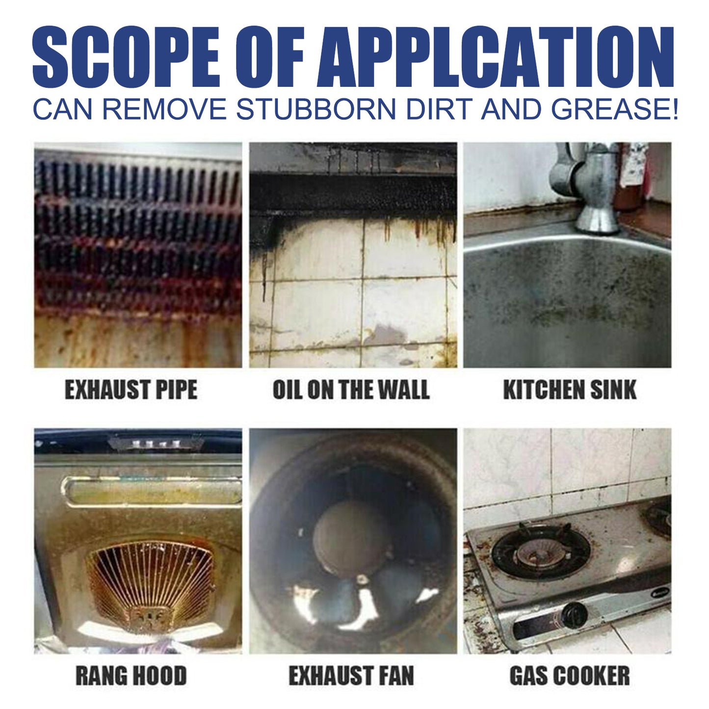 Jue-Fish oil stain foam cleaner kitchen stove hood multi-purpose heavy oil stain foam cleaner