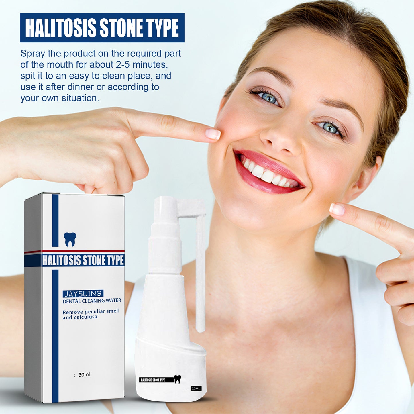 Jaysuing tartar remover tartar whitening teeth eliminating halitosis spray