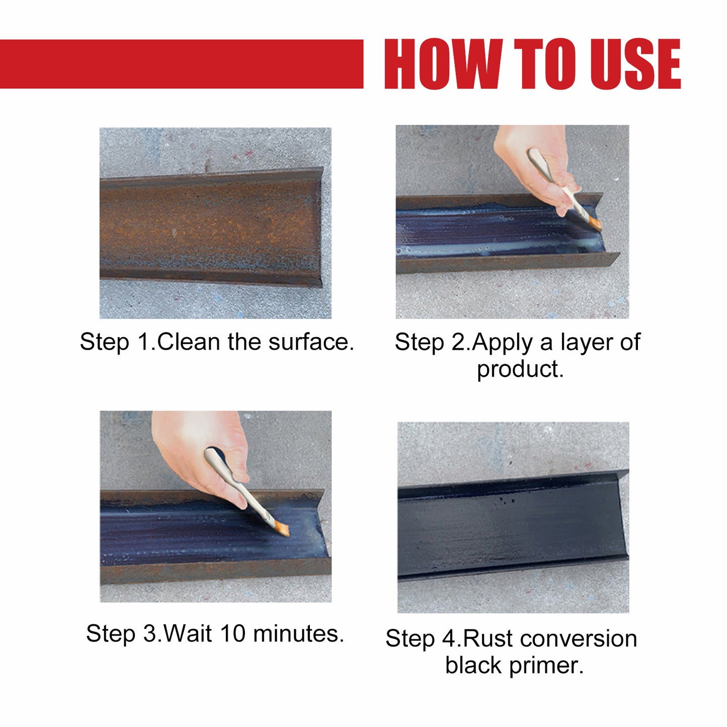 Rayhong Rust Removal Conversion Agent Rust Removal Primer Automobile Chassis Rust Metal Fittings Rust Protection Agent