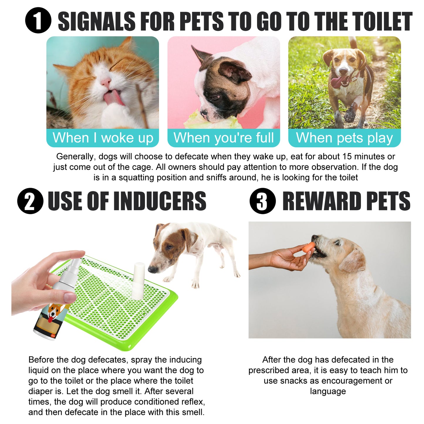 Yegbong pet defecation positioning spray pet defecation positioning pet cat dog positioning defecation inducer