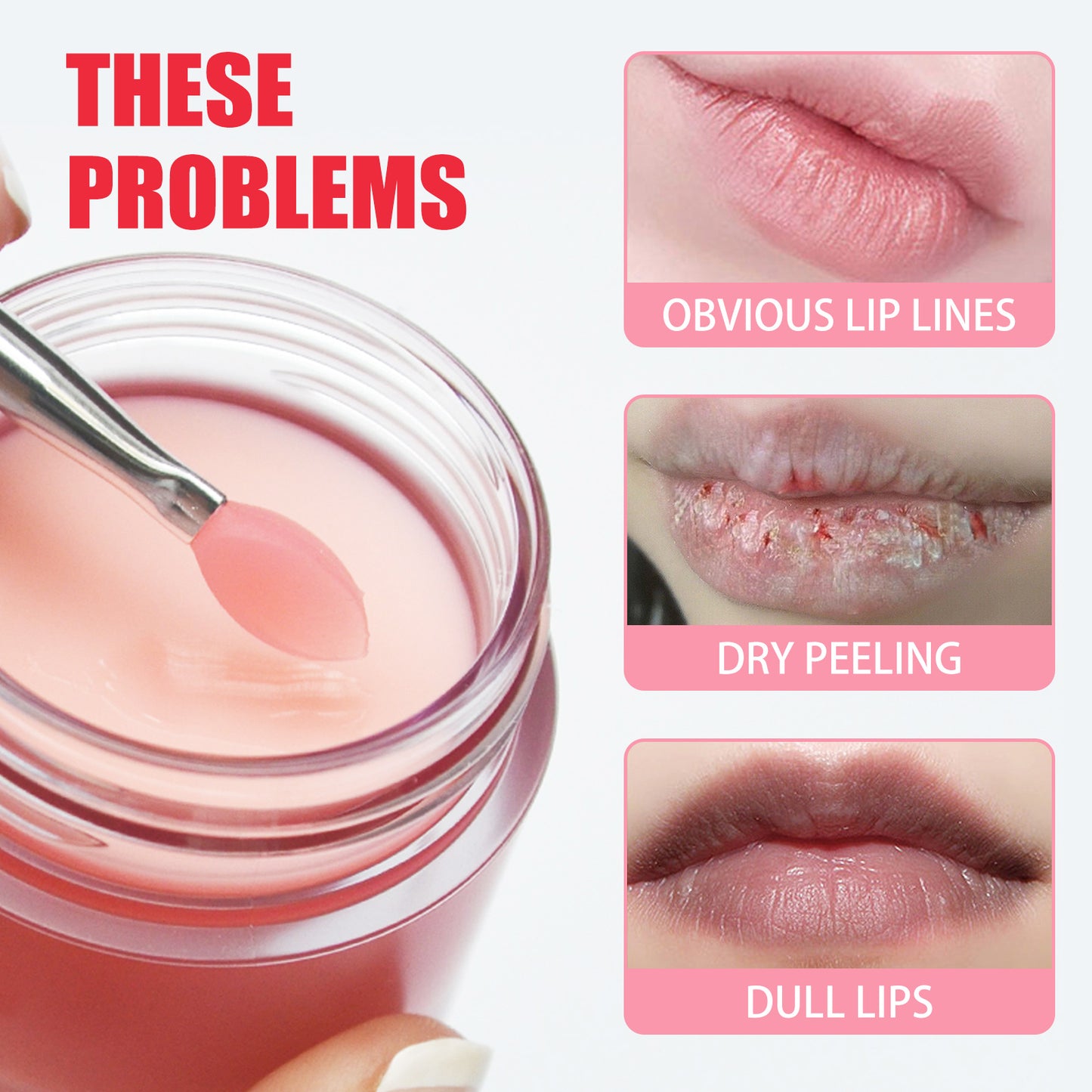 West & Month Jelly Lip Mold Moisturizing and Hydrating Desalising Lip Pattern Moisturizing Lip Skin Sleep Jelly Lip Mold