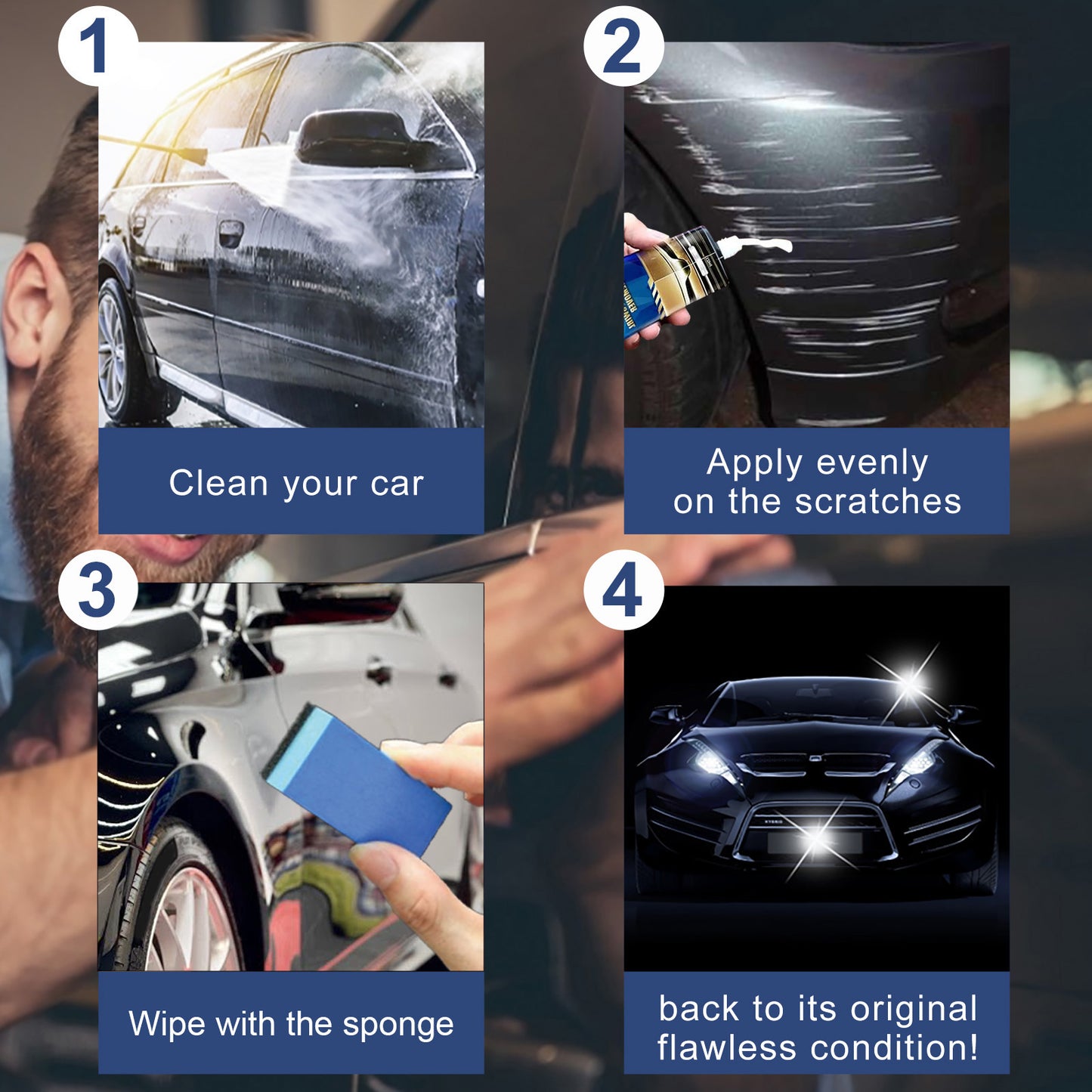 Rayhong car scratch repair paste car maintenance refurbished paint scratch scratch polishing repair paste