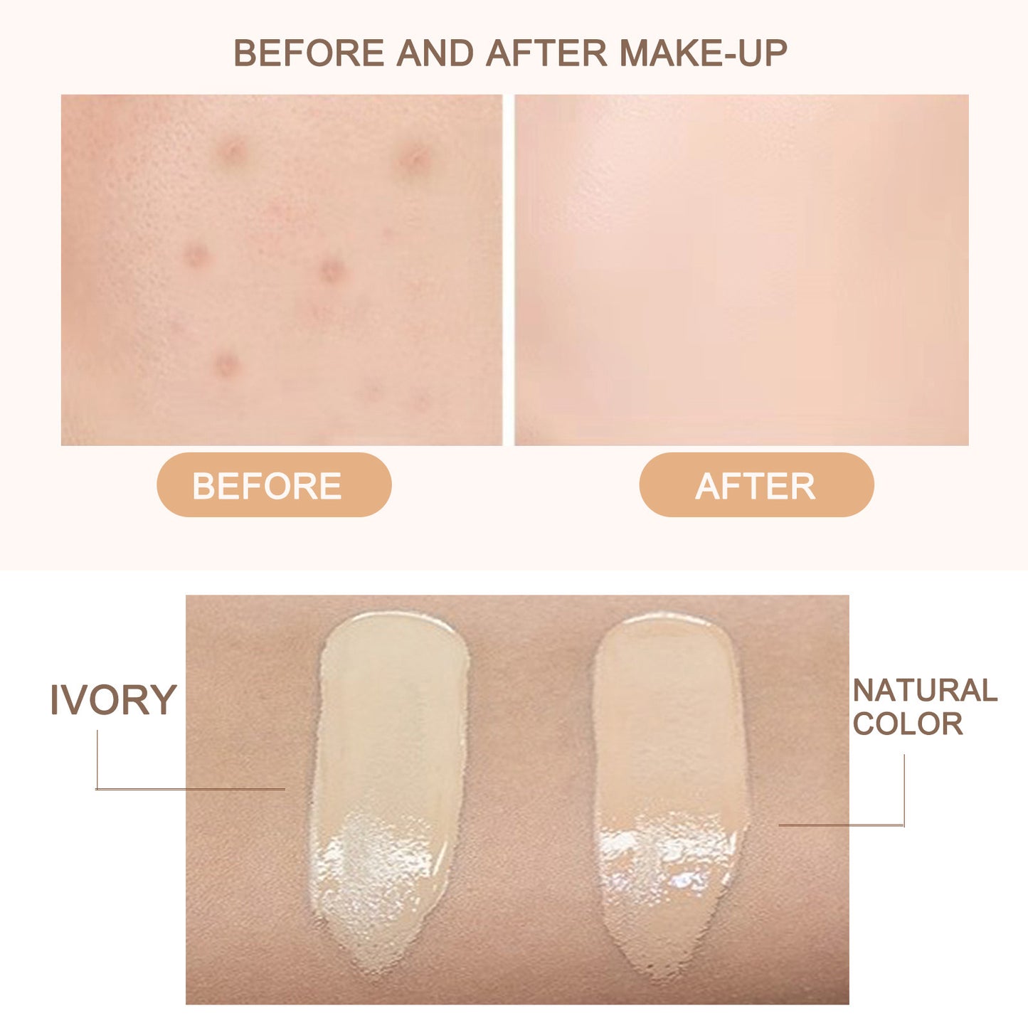 EELHOE Mushroom Head Air Cushion Natural BB Cream Covering Facial Imperfections Brightening Natural Naked Makeup Foundation Cream