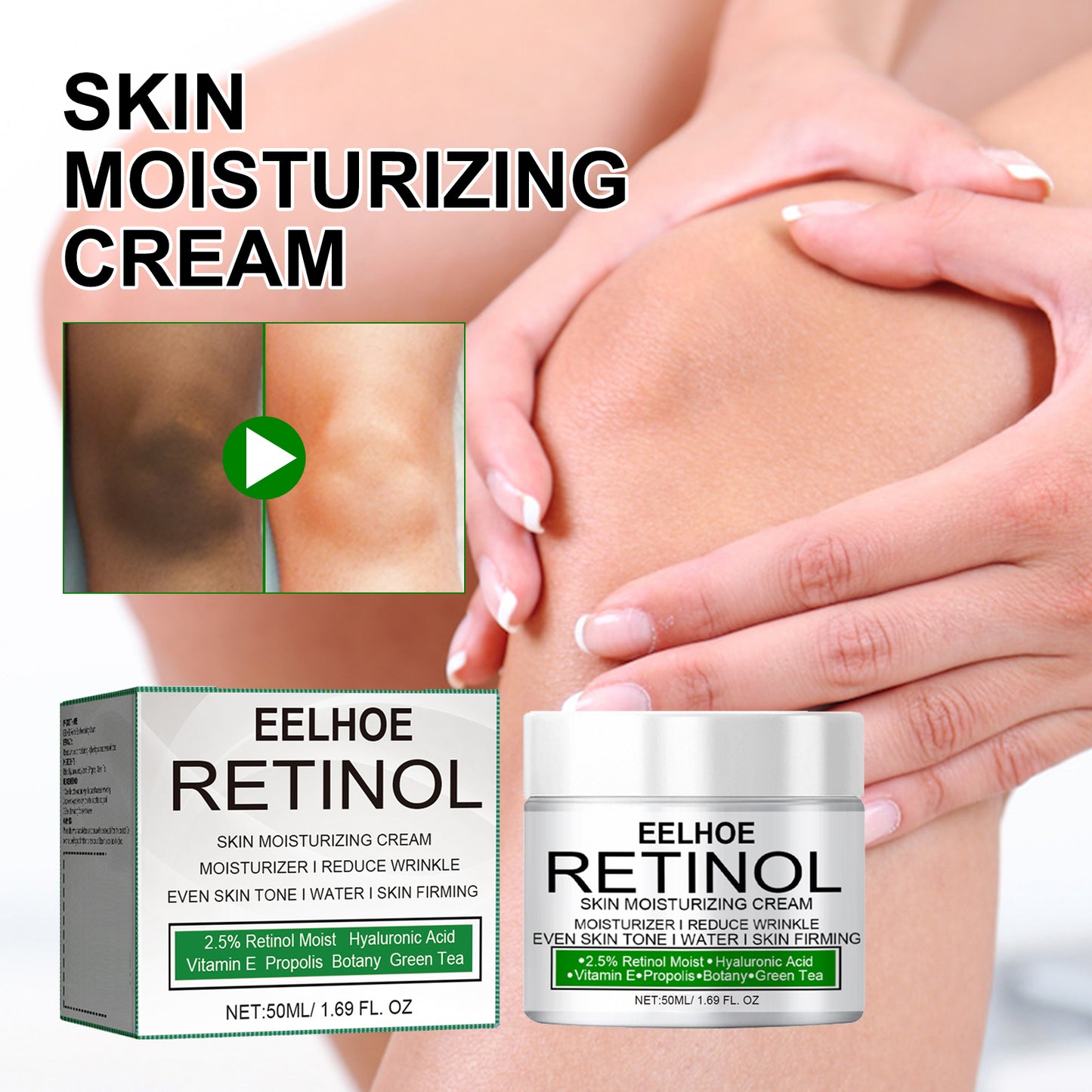 EELHOE Skin Care Cream (50ml Boxed) Moisturizing Nourishing Elbow Underarm Skin Brightening, Softening, Brightening and Skin Care Cream