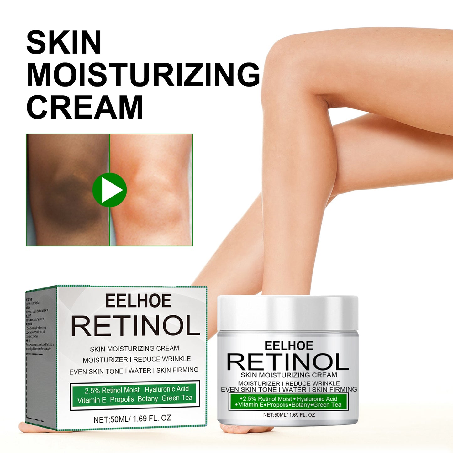 EELHOE Skin Care Cream (50ml Boxed) Moisturizing Nourishing Elbow Underarm Skin Brightening, Softening, Brightening and Skin Care Cream