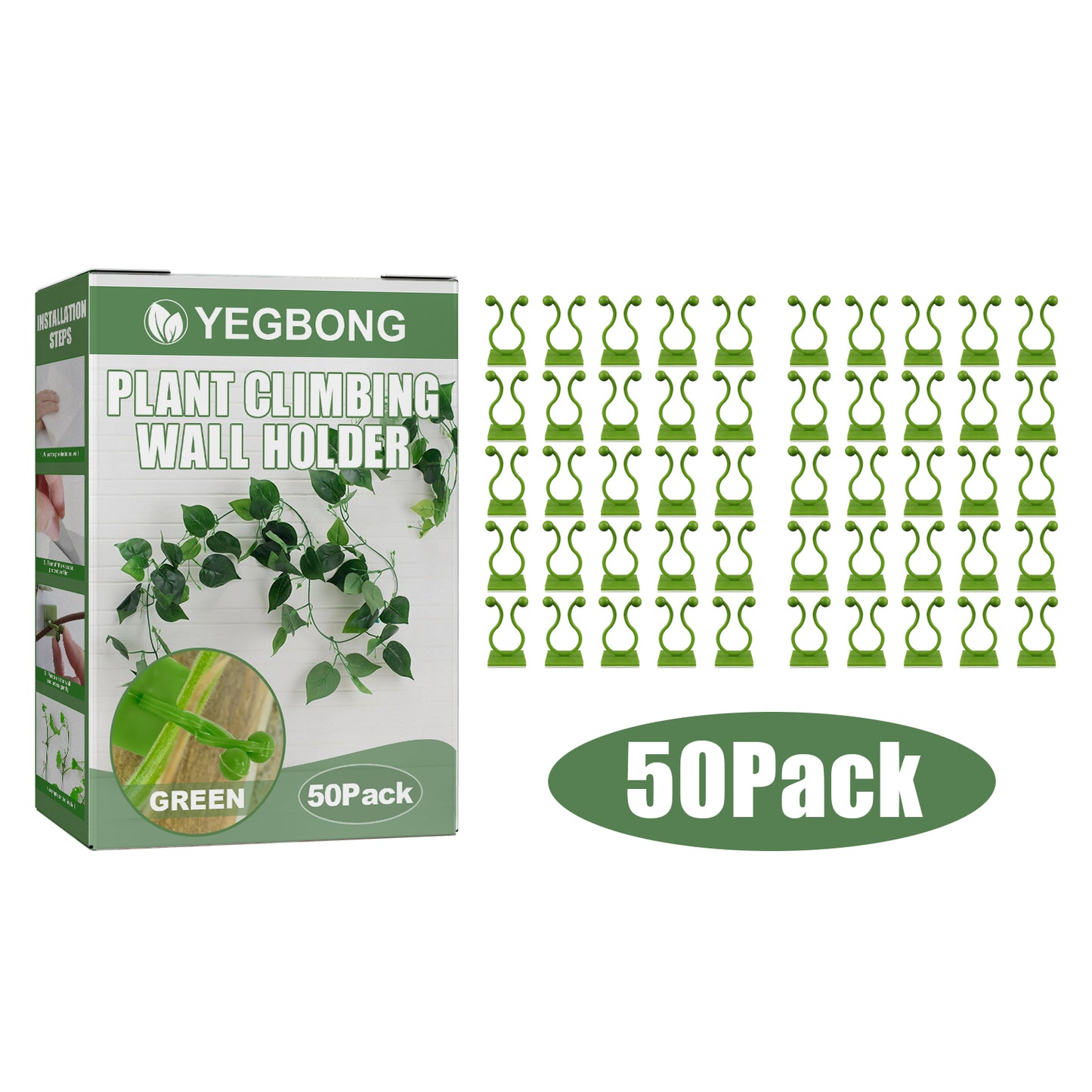 Yegbong Plant Climbing Wall Fixer Household Vine Plant Wall Climbing Self-adhesive Fixer