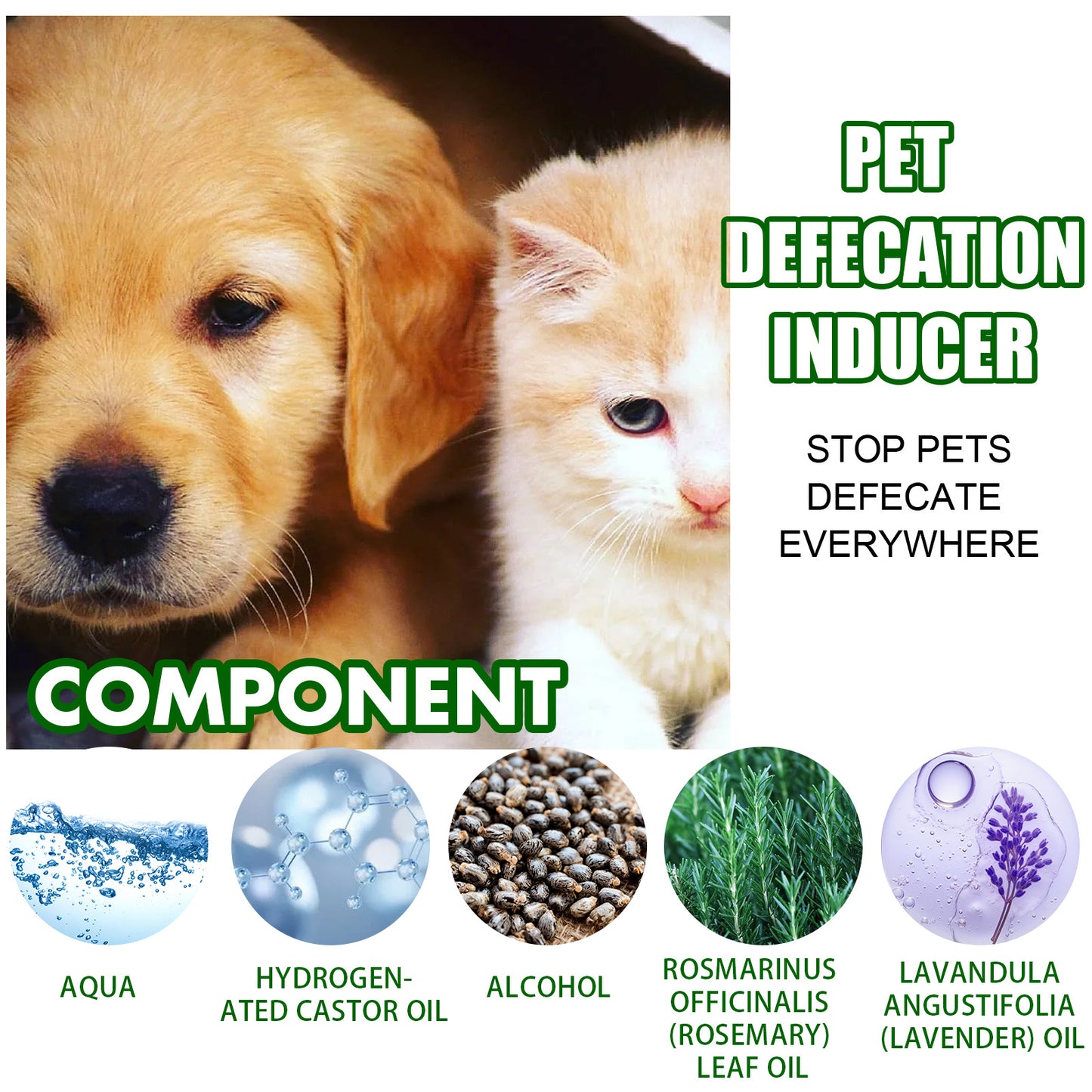 Yegbong pet positioning defecation inducer pet toilet inducer defecation positioning training toilet agent