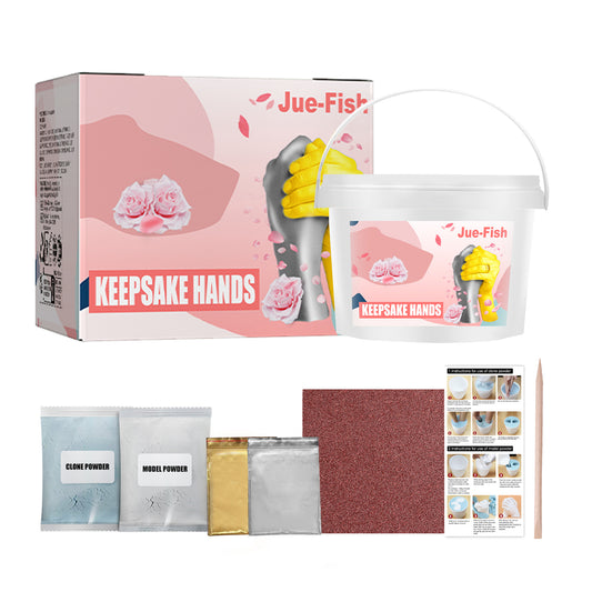 Jue Fish 3D three-dimensional hand model DIY making clone powder model mother's day valentine's day holiday gift